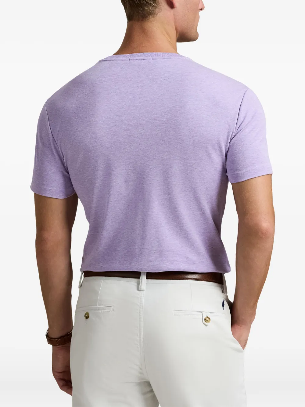 Футболка из хлопка пима Polo Ralph Lauren, фиолетовый — фото 4