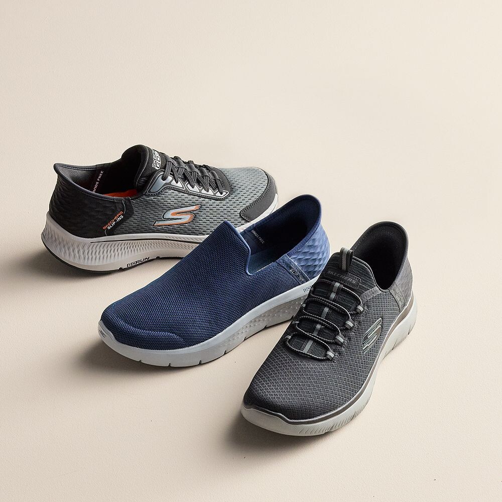 Мужская обувь Skechers Hands Free Slip-ins Summits High Range, цвет Black Charcoal — фото 4