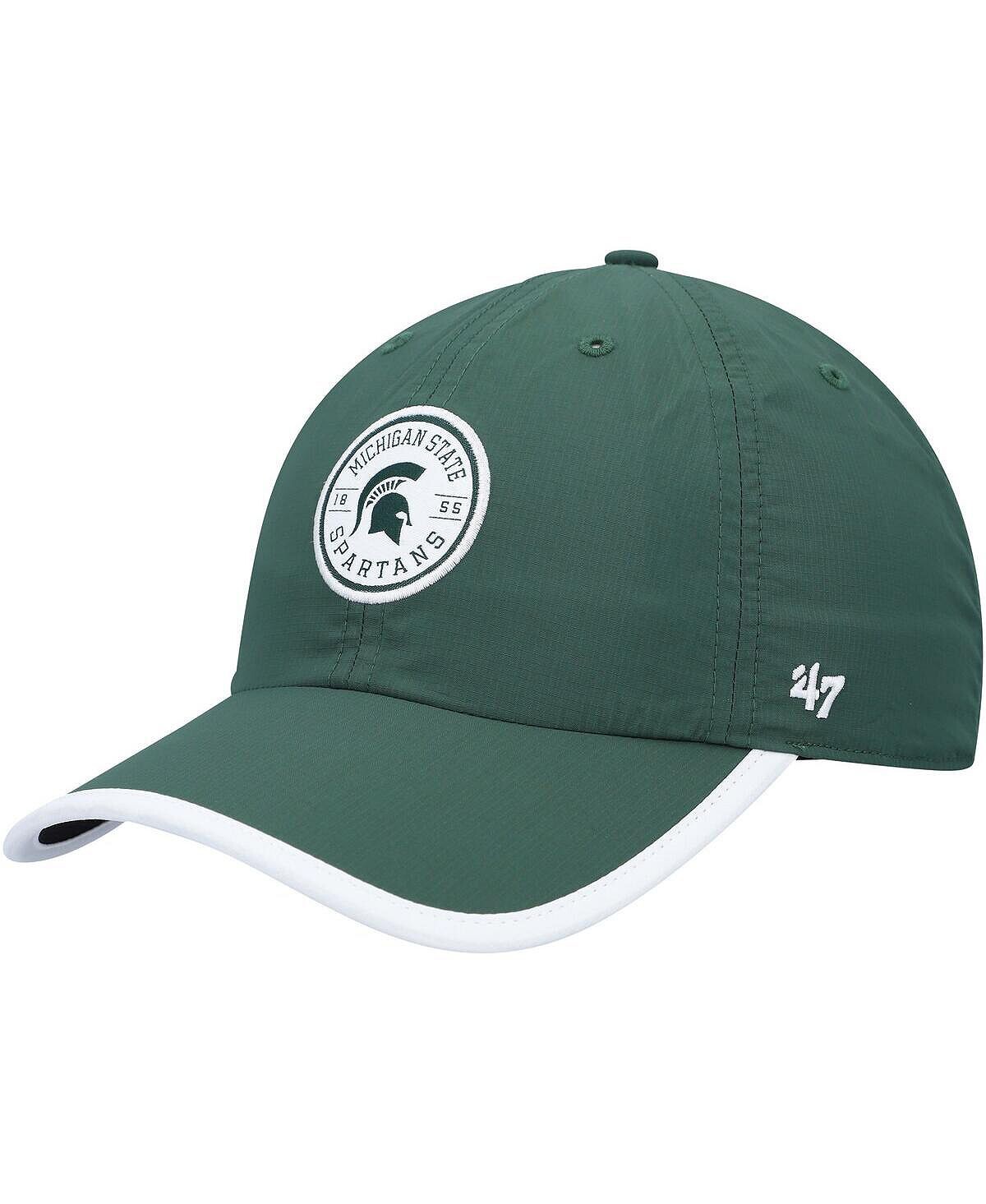 

Мужская зеленая регулируемая шляпа Michigan State Spartans Microburst Clean Up '47 Brand