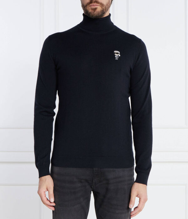 

Шерстяная водолазка Regular Fit Karl Lagerfeld, синий