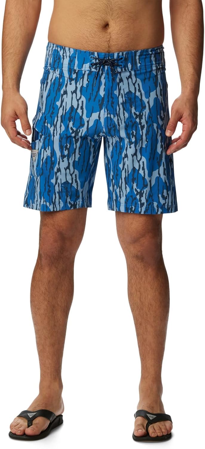 

Columbia Men's Silver Ridge Blocked Long Sleeve Shirt, Vivid Blue Mossy Oak Bottomland