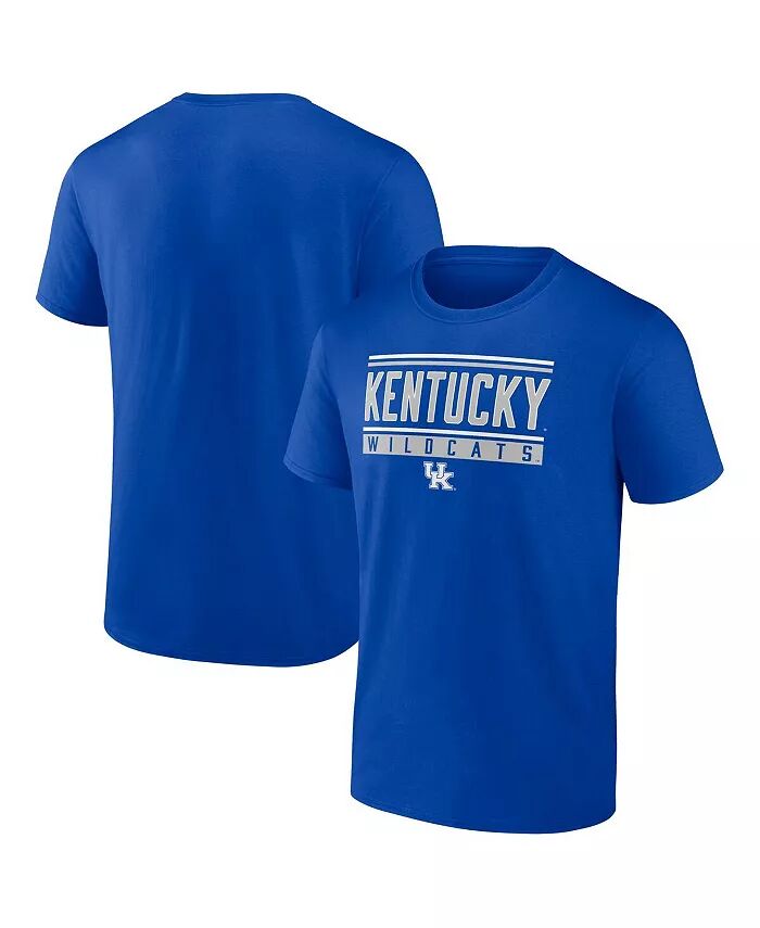 

Мужская футболка Royal Kentucky Wildcats Fundamentals Stripe and Block Fanatics