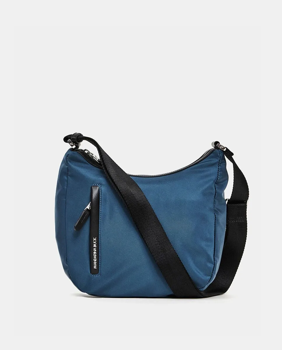 

Средняя черная сумка через плечо Mandarina Duck, синий