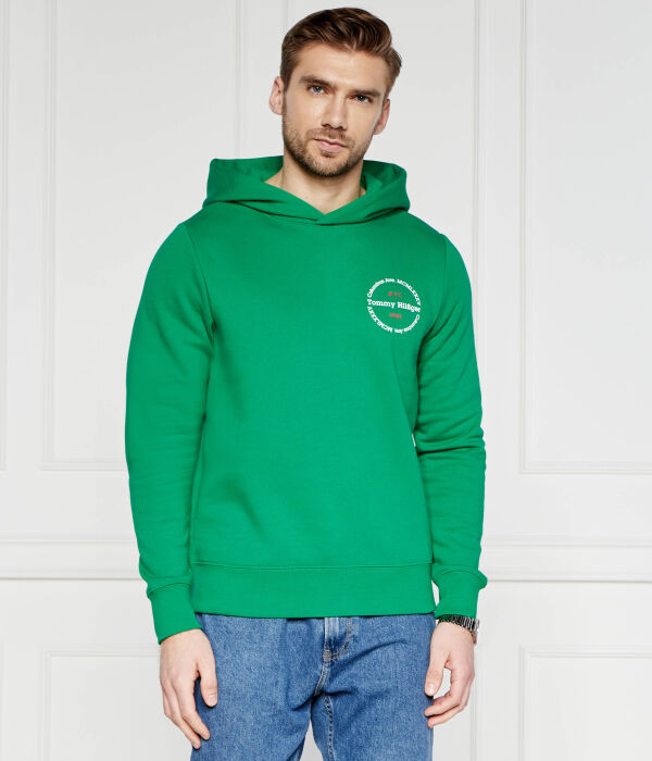 Толстовка Tommy Hilfiger Roundel Regular Fit, зеленый — фото 3