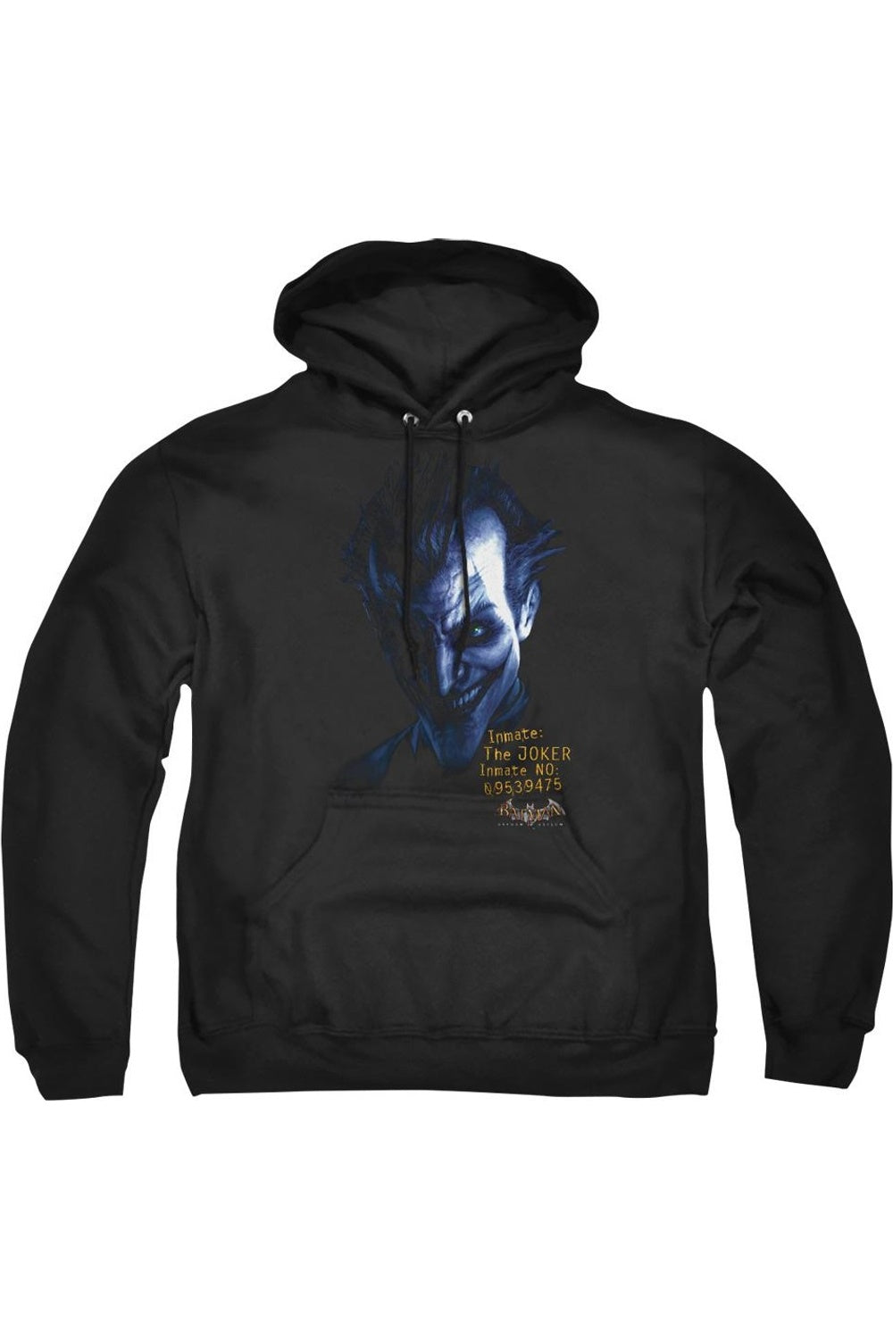 

Толстовка с капюшоном Batman Arkham Asylum Arkham Joker для взрослых Gildan, черный