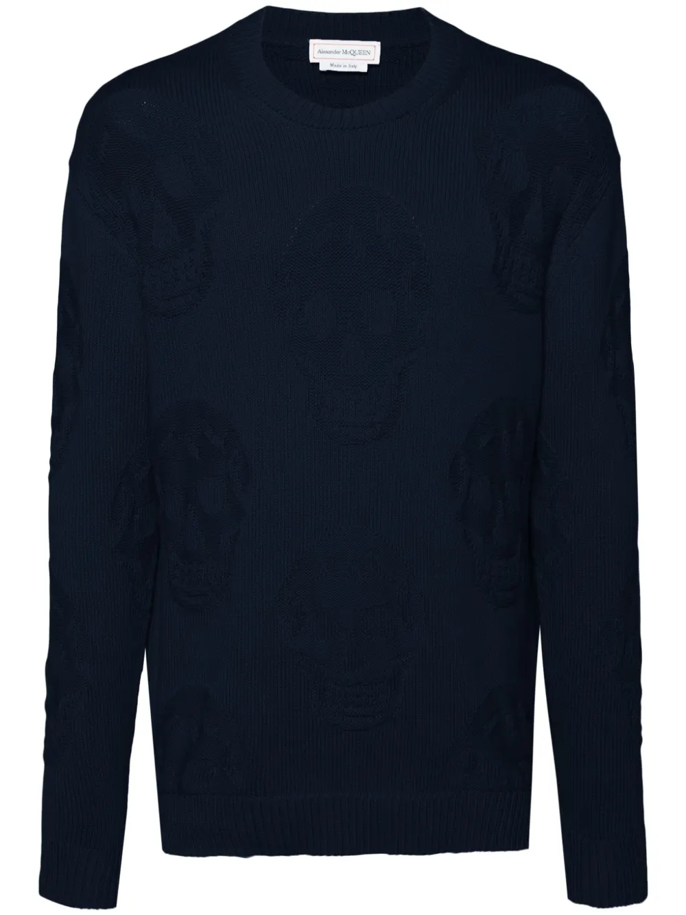 

Свитер с декором Skull Alexander McQueen, синий
