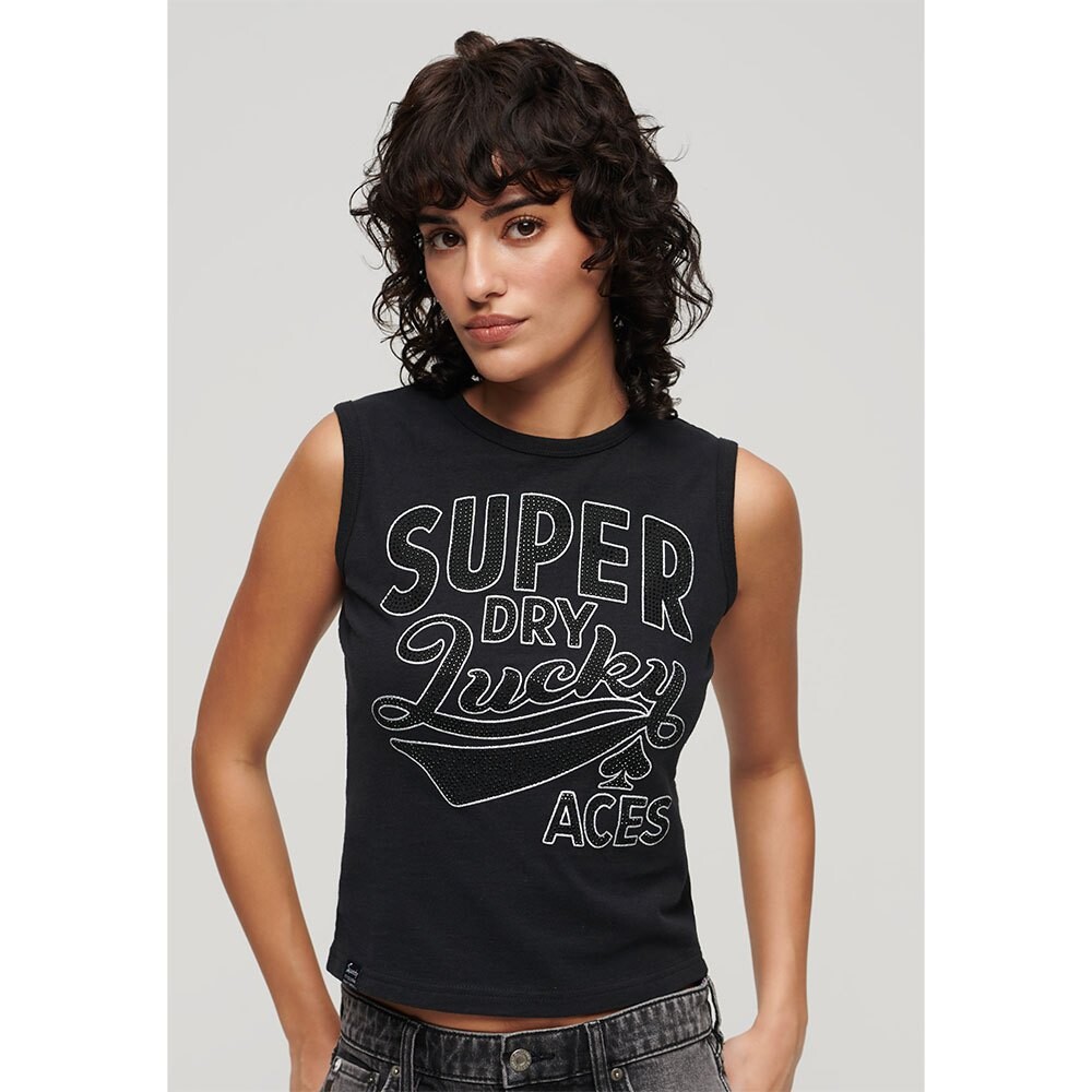 

Футболка Superdry Retro Embellished , черный