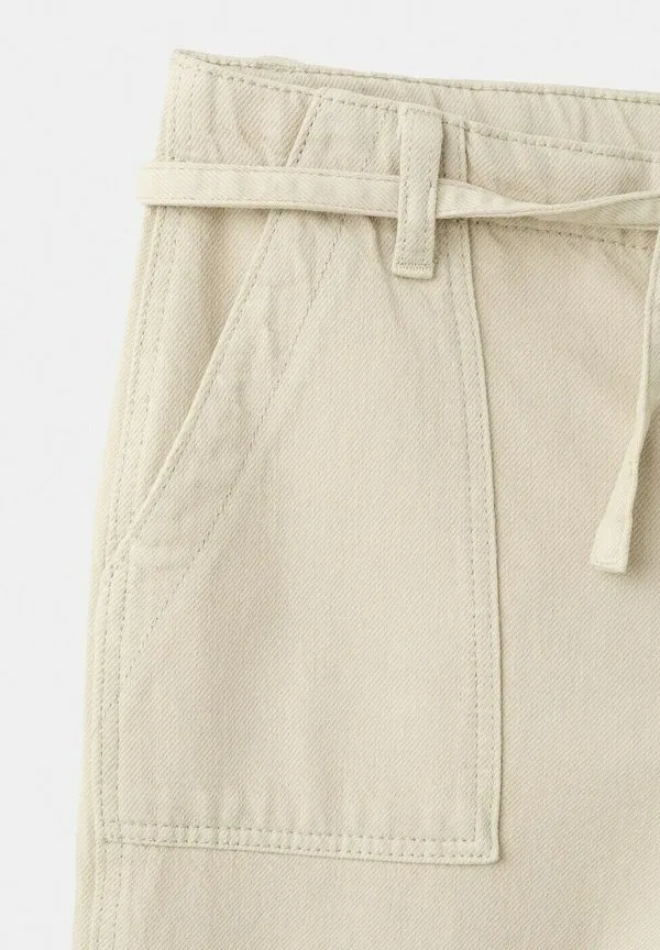 Детские джинсы прямого кроя для подростков Mango Kids, Beige — фото 4