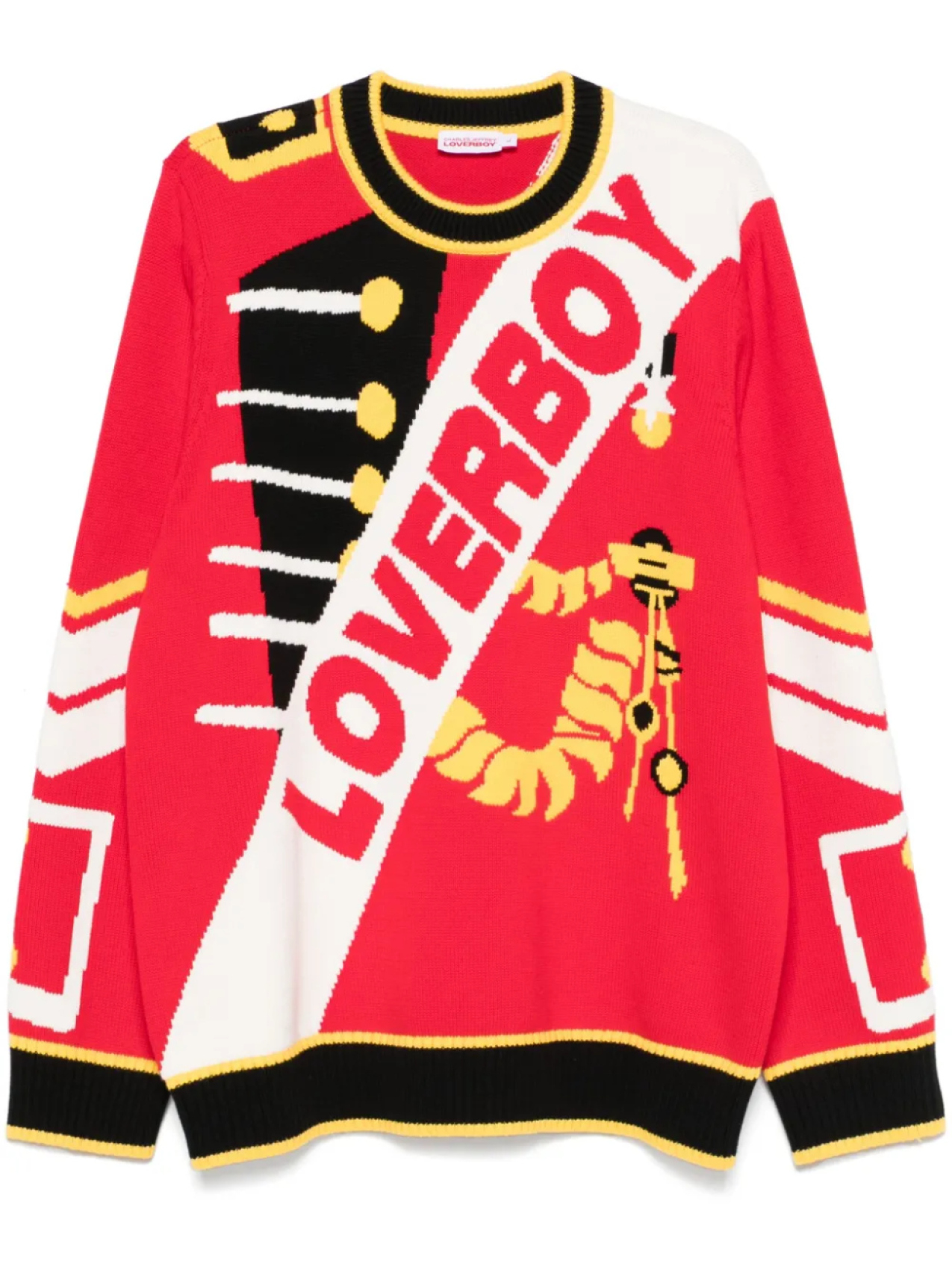 

Свитер Charles Jeffrey Loverboy с логотипом в интарсии, красный