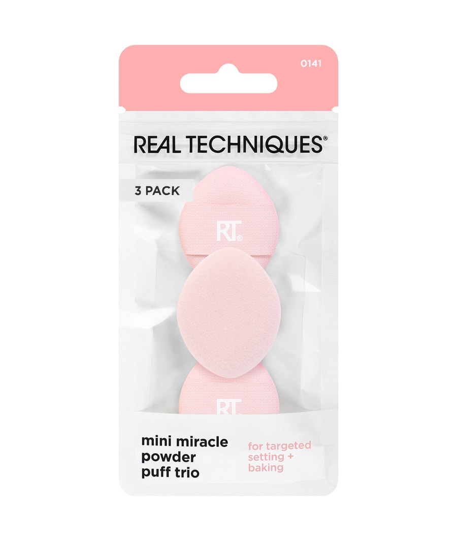 

Спонж для макияжа Real Techniques Mini Miracle Powder Puff Trio, 1 шт.