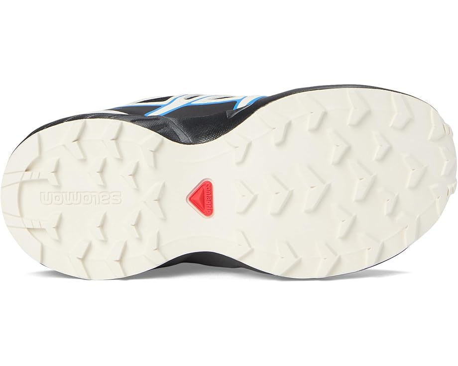 Детские треккинговые ботинки Salomon Kids Speedcross Waterproof (Little Kid/Big Kid), Black/Vanilla Ice/French Blue — фото 3
