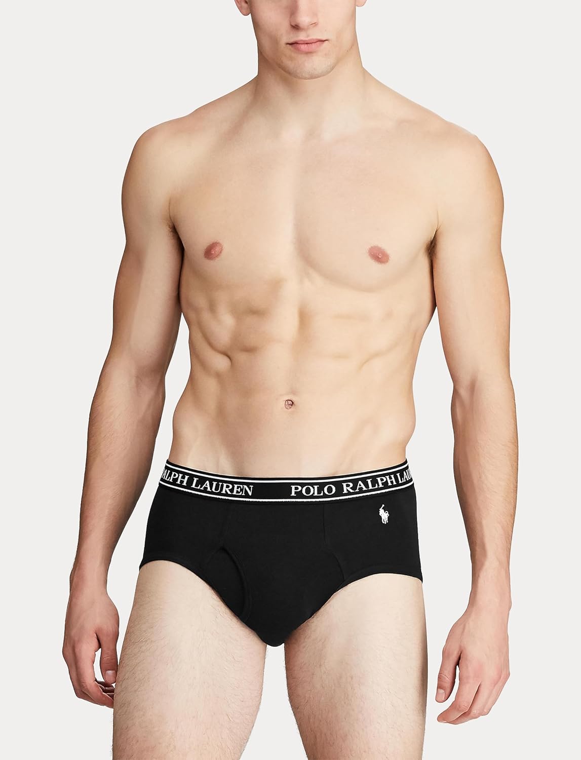 POLO RALPH LAUREN мужские трусы-боксеры Classic Fit Stretch мультипак, Black/White, Andover Heather/White, Charcoal Heather/White, Black/White - 4 Pack — фото 3
