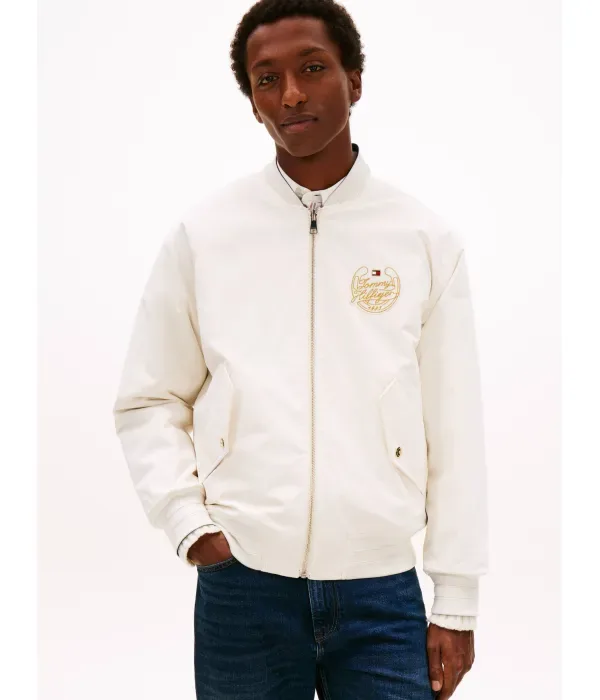 Двусторонняя куртка-бомбер regular fit Tommy Hilfiger, темно-синий