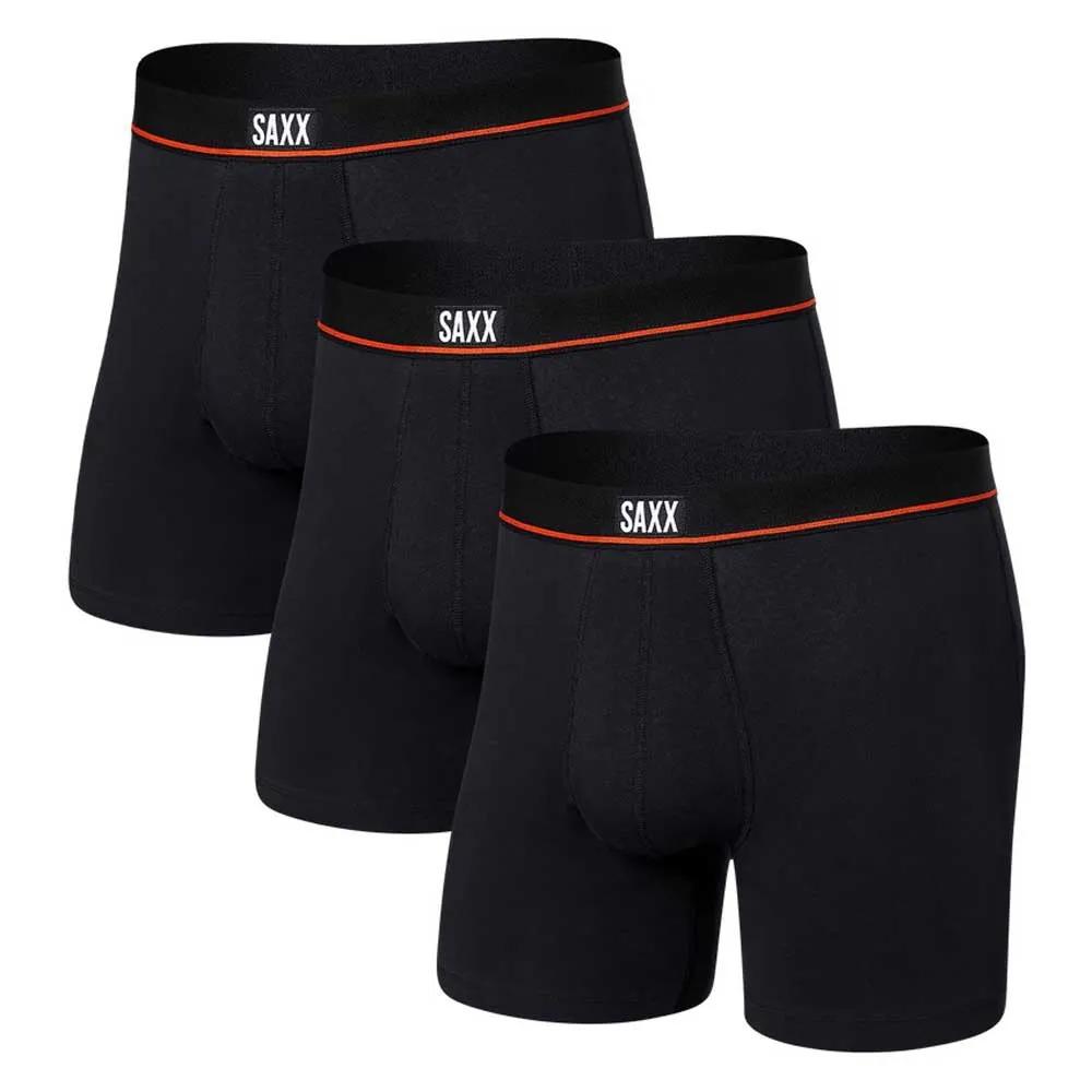

Трусы-боксеры SAXX Underwear Non-Stop Stretch Brief Fly 3 units, черный