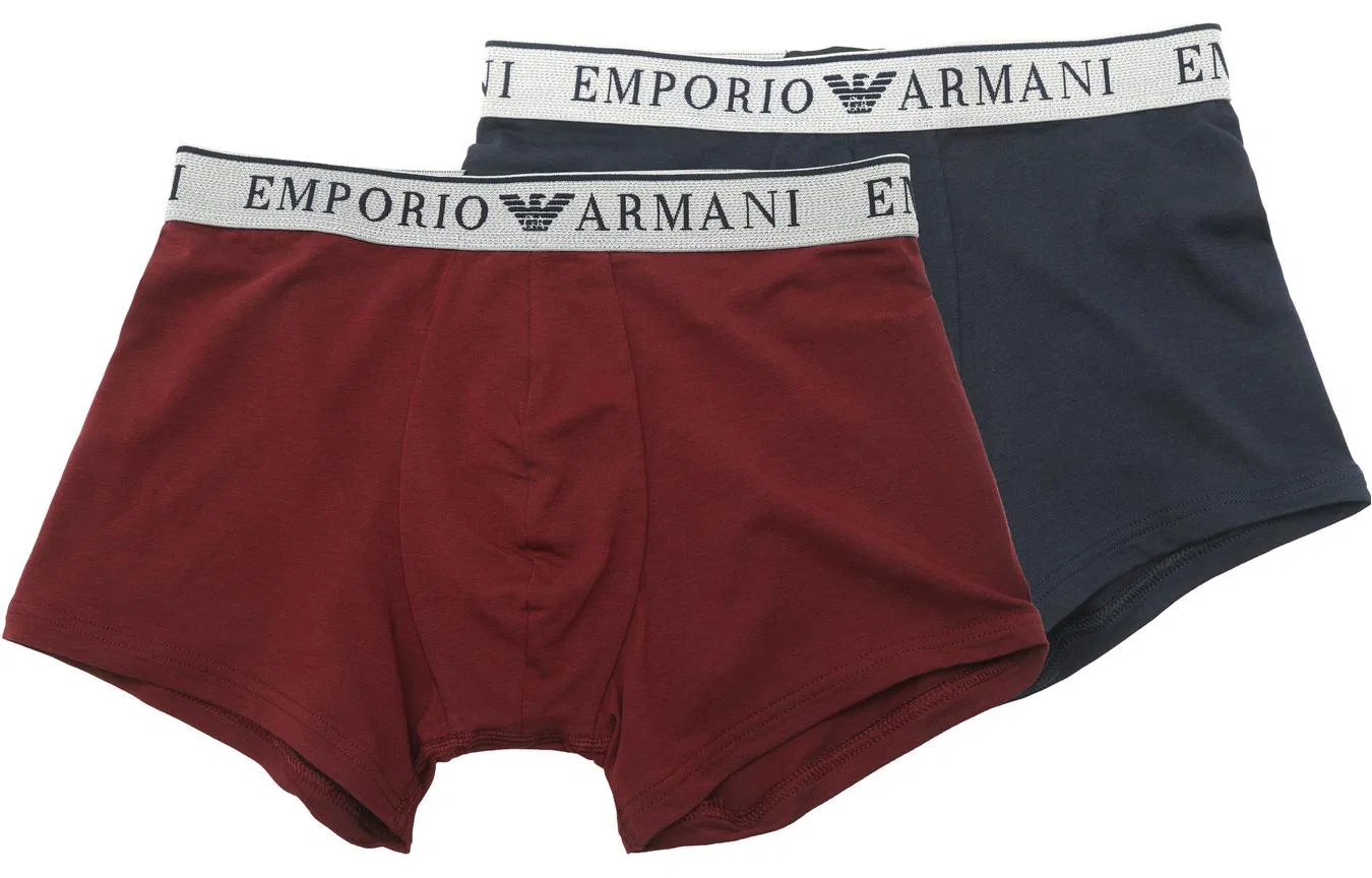 Боксеры Emporio Armani 2 шт темно-синий и темно-красный