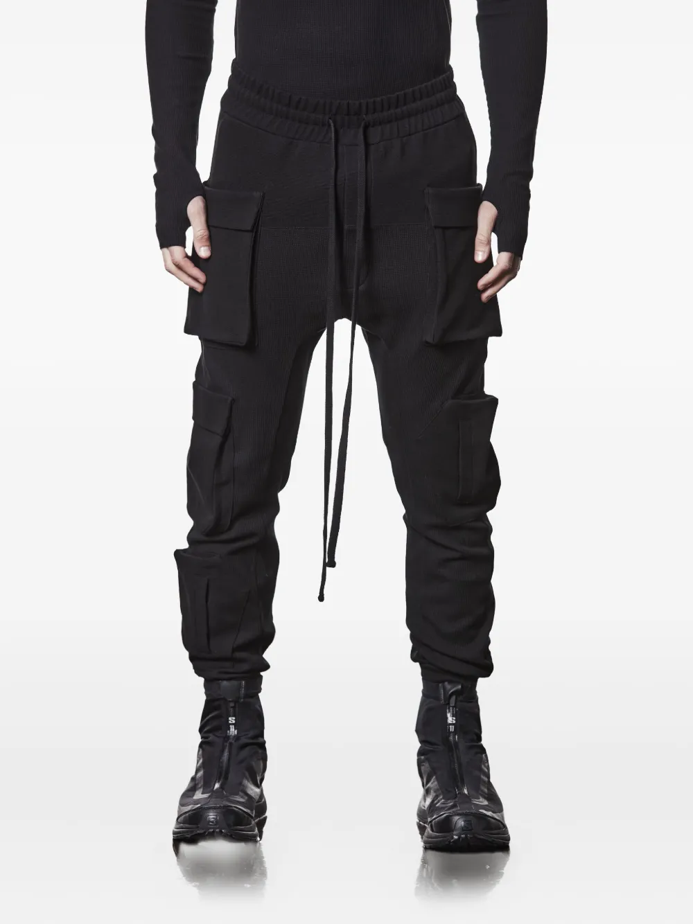 

Рифленые карго-брюки Thom Krom, черный