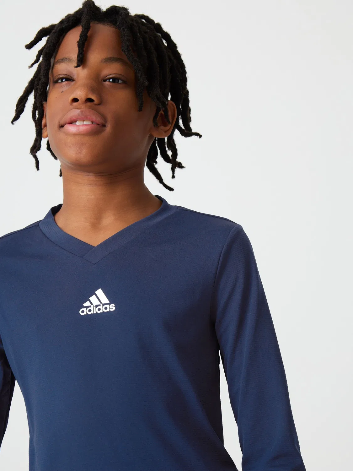 Футболка с длинным рукавом Team Base adidas, синий — фото 4