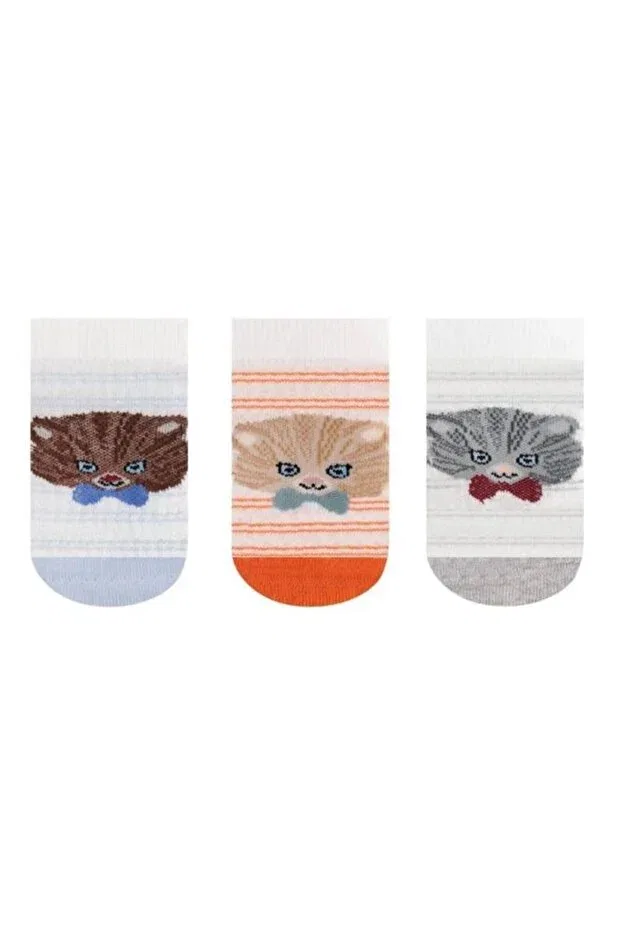Детские носки-пинетки с принтом Cat patterned Bross, Asorti
