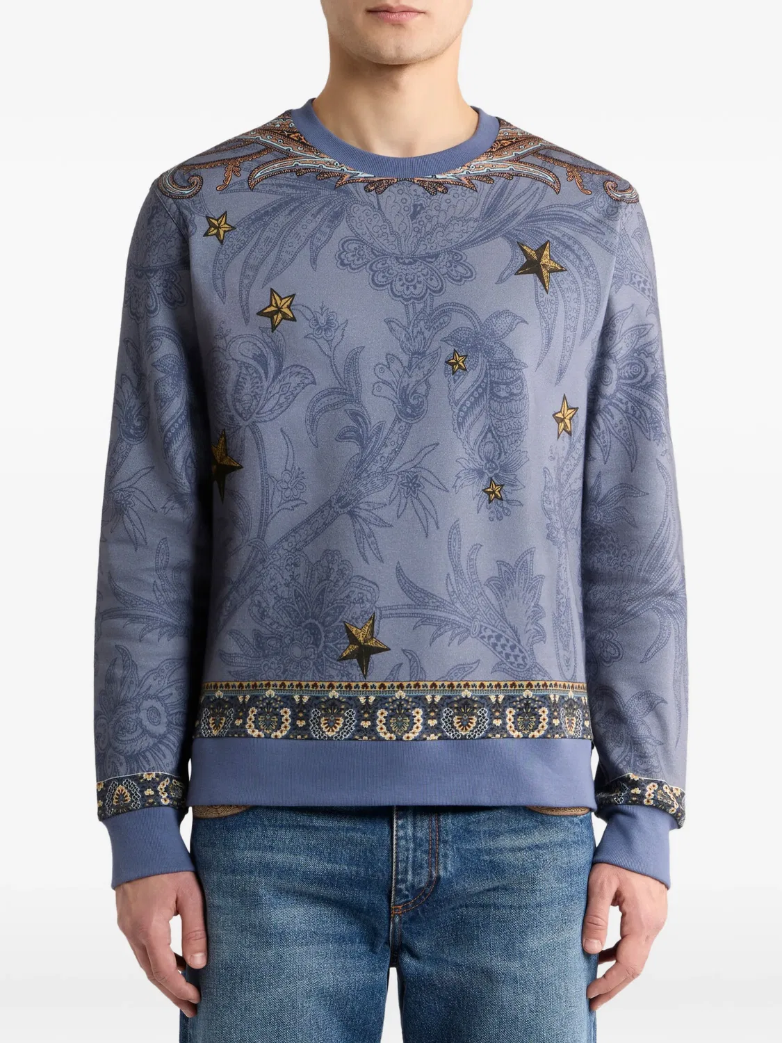 ETRO Свитшот Pegaso хлопковый синий — фото 2