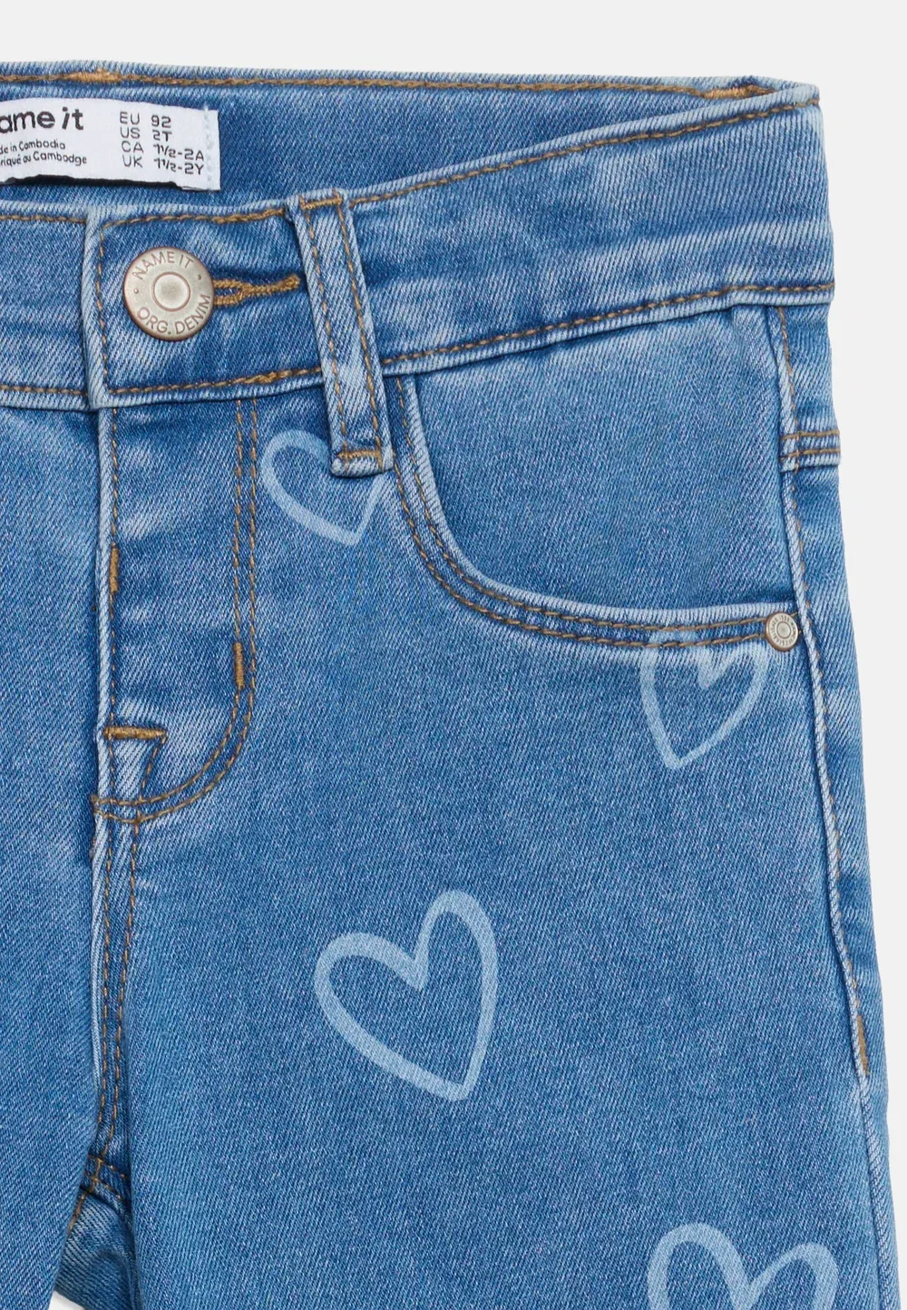 Nmfrose - джинсы свободного кроя Name It, Medium Blue Denim — фото 4