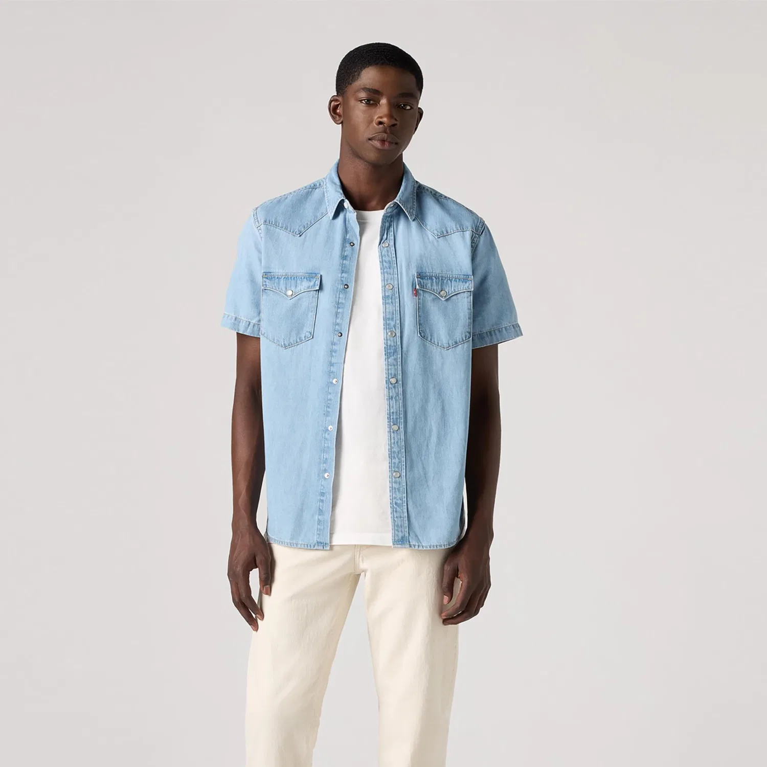Мужская рубашка с длинным рукавом Classic Western Levi's, Franklin Stone Wash — фото 4