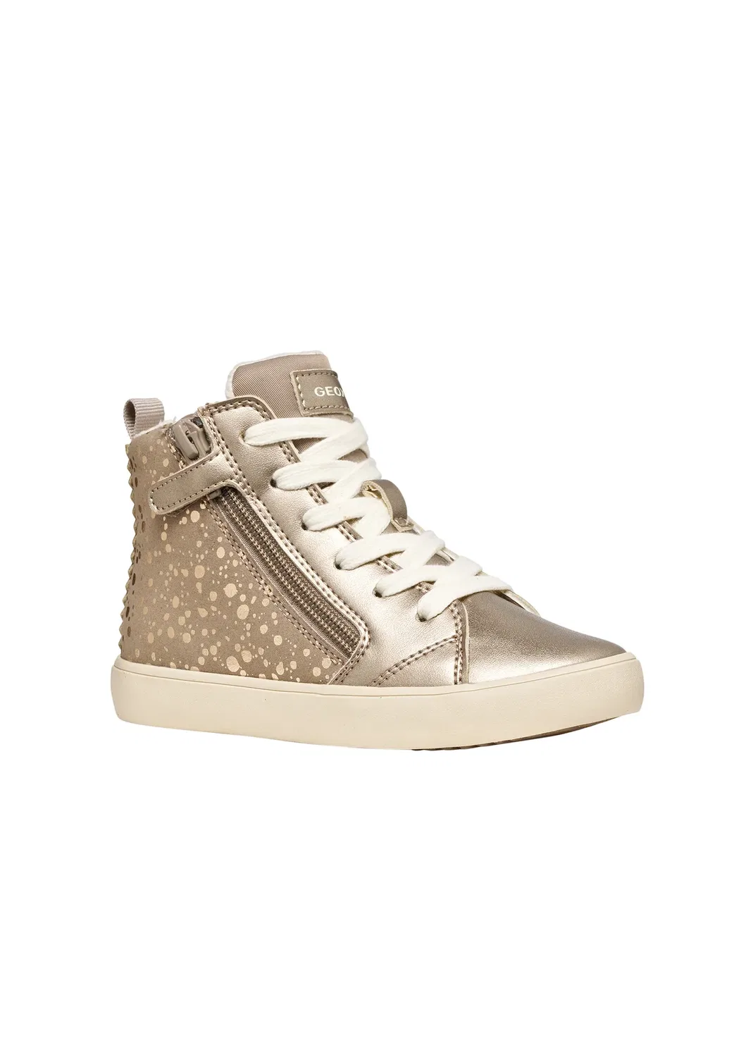 Basket montante enfant Junior à Lacets Gisli - высокие кроссовки Geox, Beige Sombre — фото 2