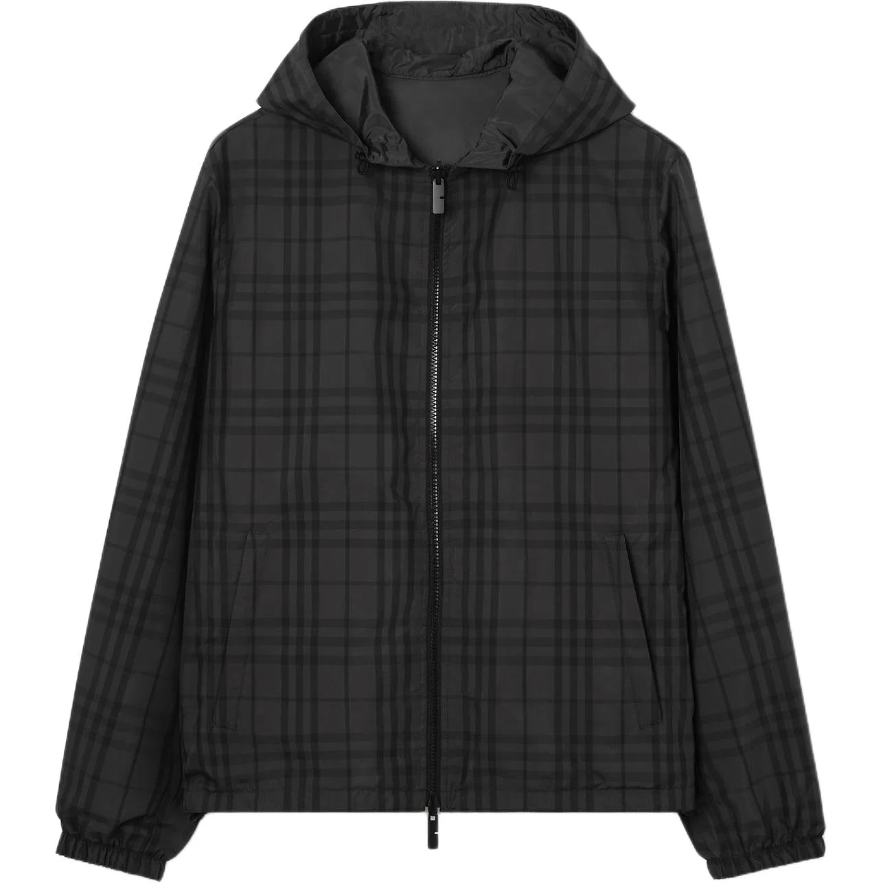 Мужская куртка с капюшоном прямого кроя Iron Gray Burberry