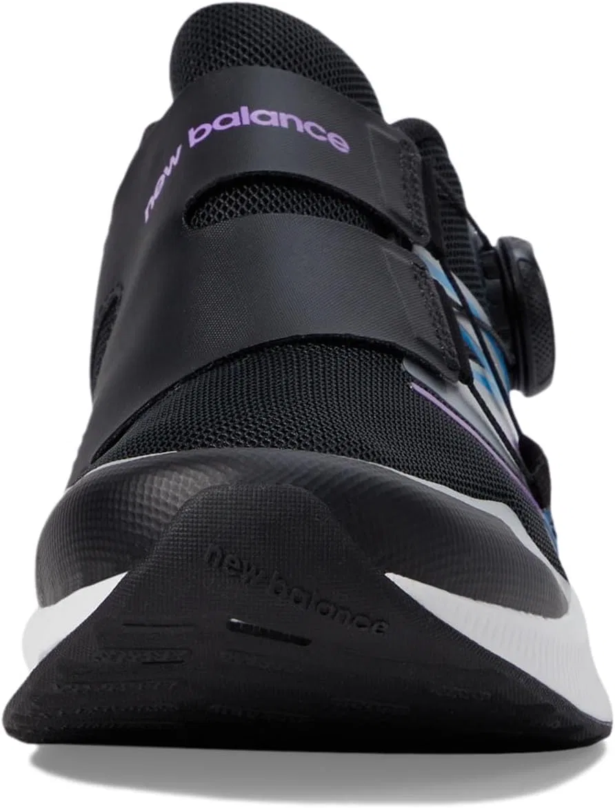 Детские кроссовки для девочек с технологией DynaSoft Reveal V4 Boa New Balance, Black/Purple Fade/Spice Blue — фото 3