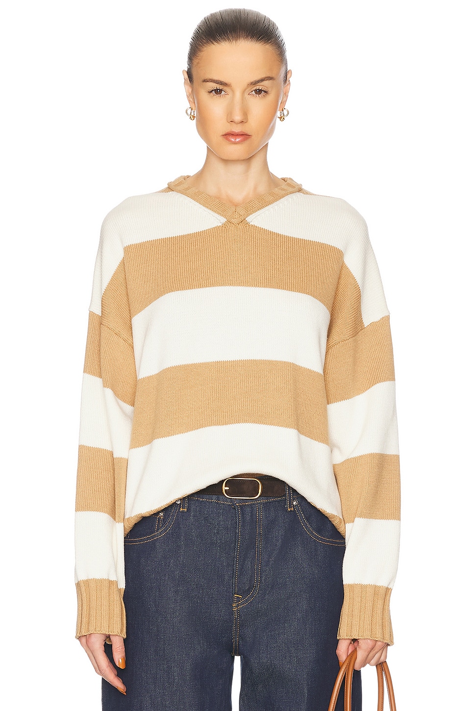 

Свитер Reva Pullover Solid & Striped, Camel Stripe