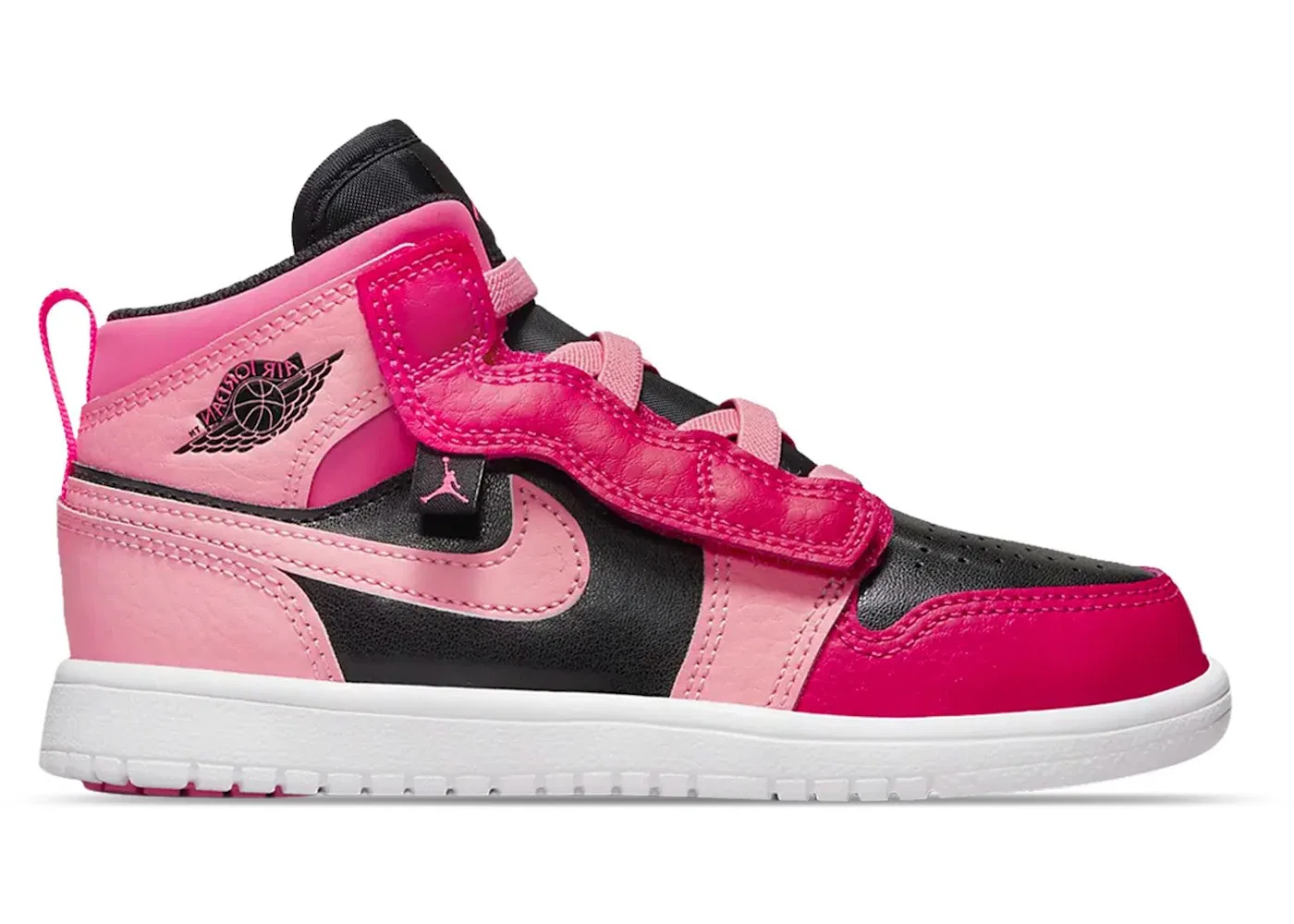 Детские кроссовки Lifestyle Jordan 1 Mid ALT Jordan, Coral Chalk/Pinksicle/Rush Pink-Black