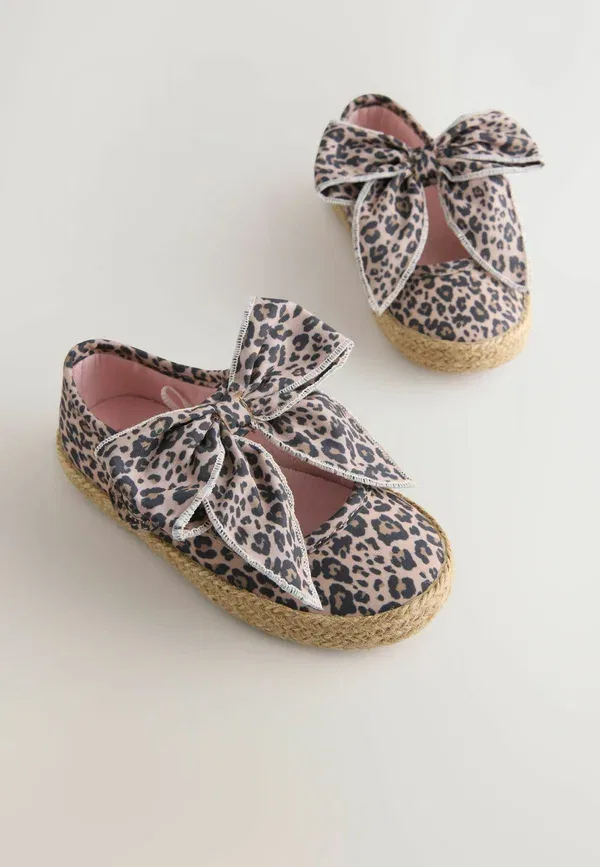 Эспадрильи с бантом, Animal Print, Regular fit - bow espadrille shoes, Next, Animal — фото 2