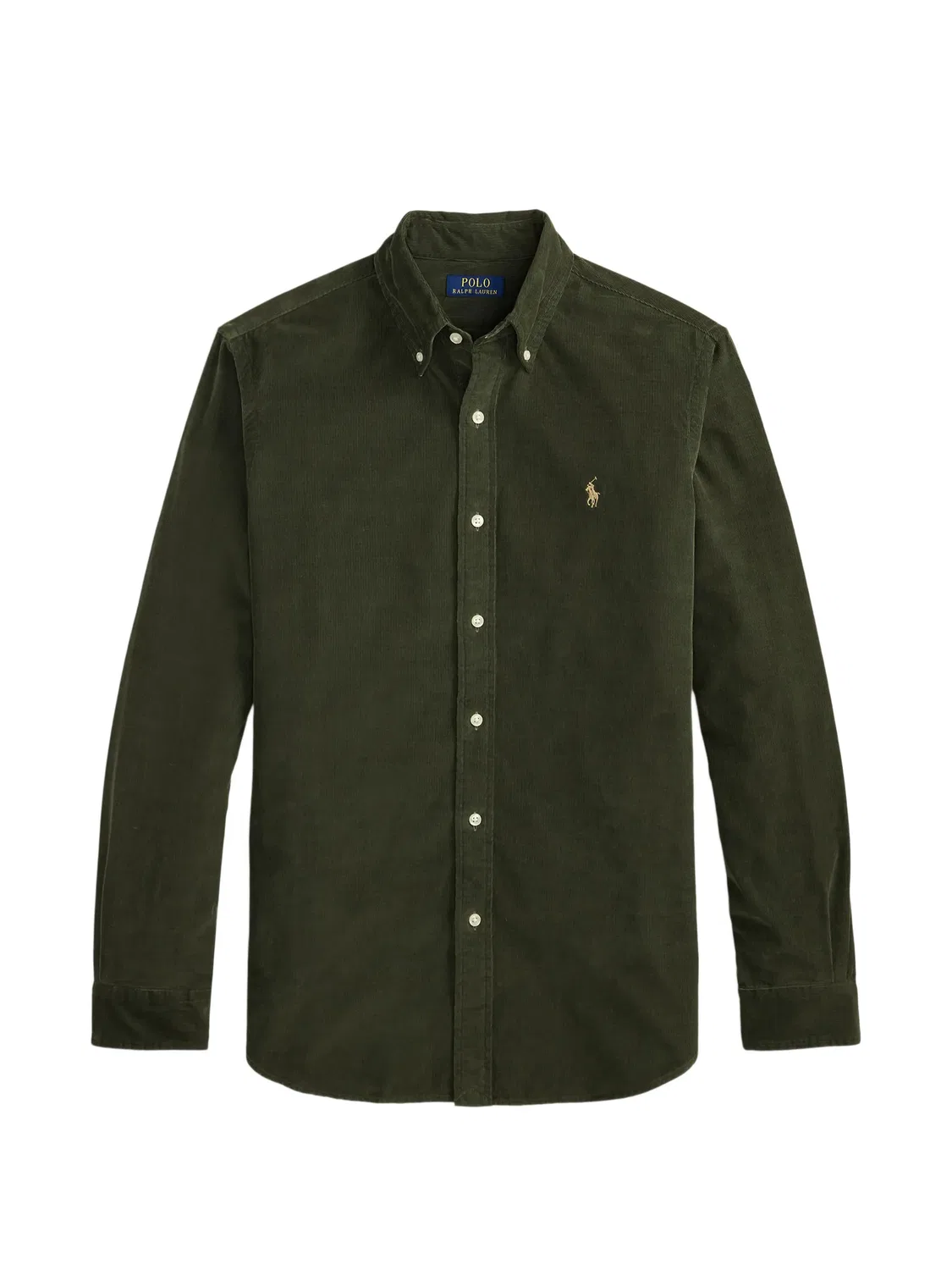 Рубашка вельветовая зеленого цвета Polo Ralph Lauren, зеленый