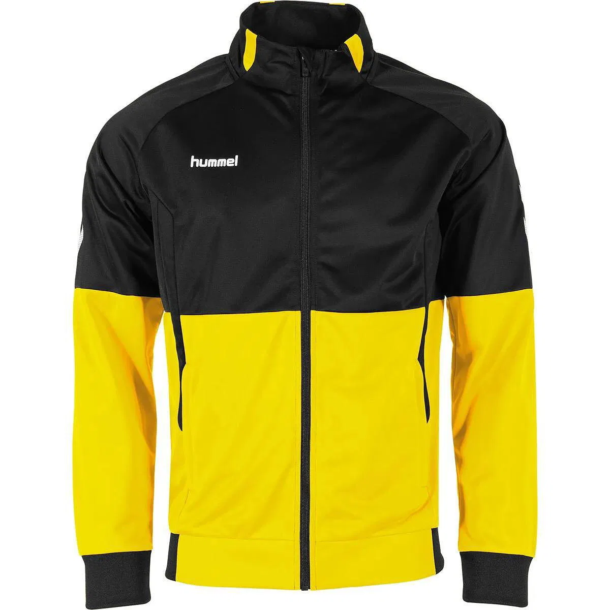 Детская тренировочная куртка Farbblock Hummel, Yellow Black — фото 2