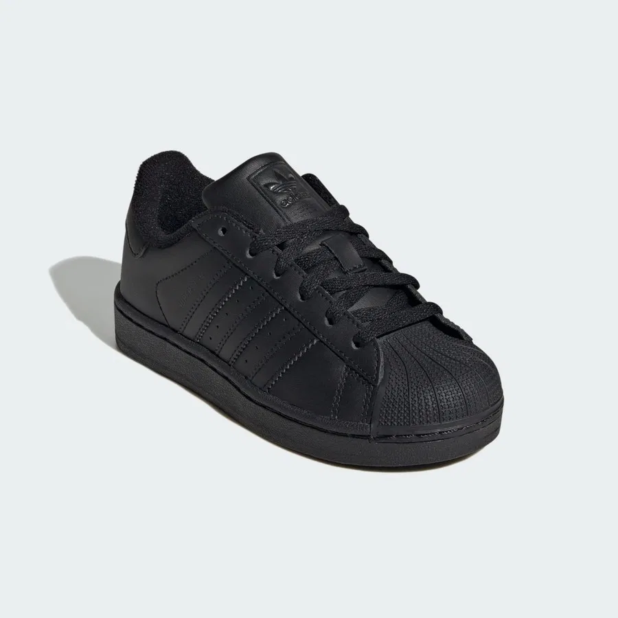 Кроссовки с кожаным верхом Originals Superstar II adidas, Черный — фото 3