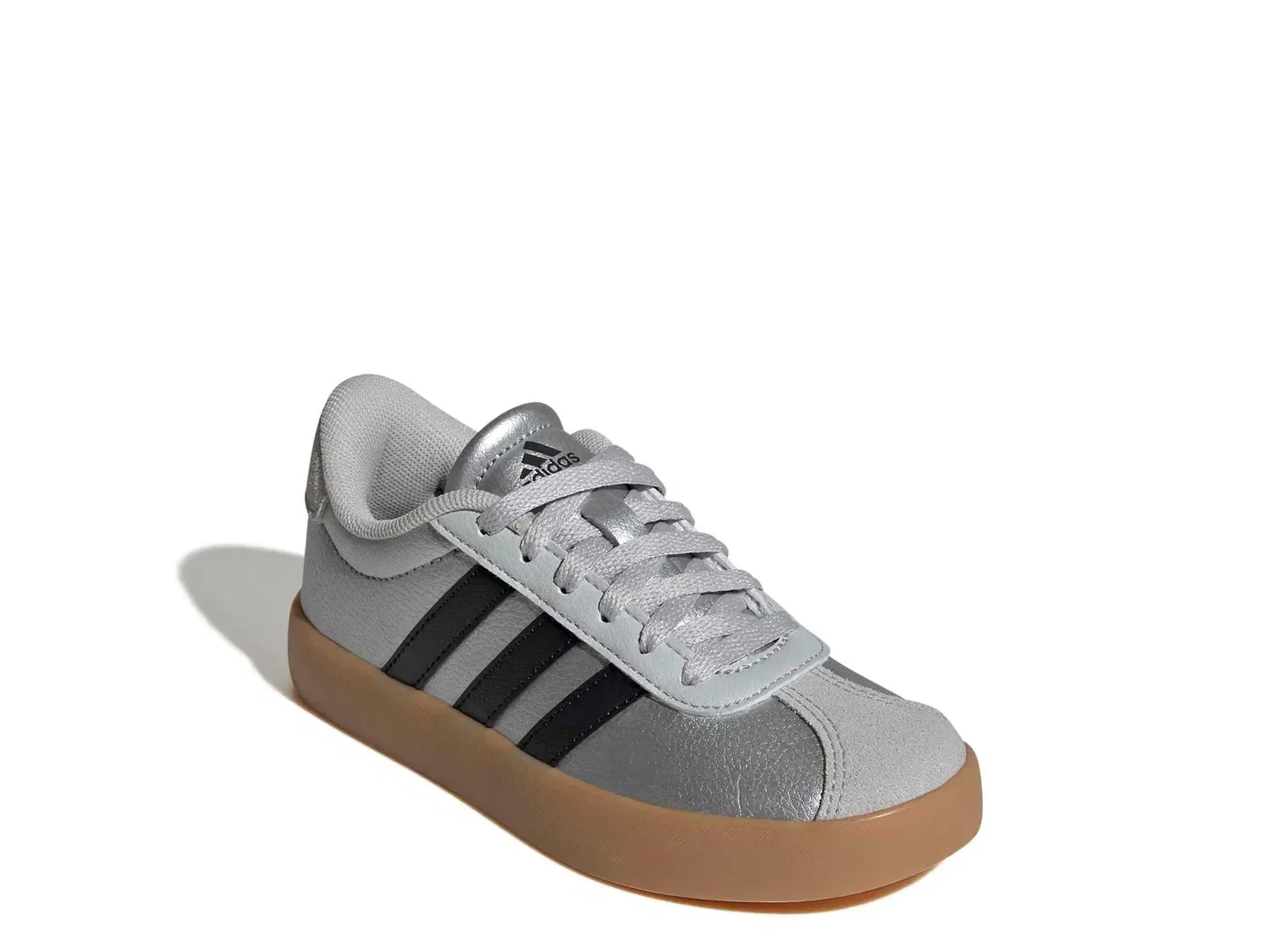 Кроссовки VL Court 3.0, adidas, серебристый металлик