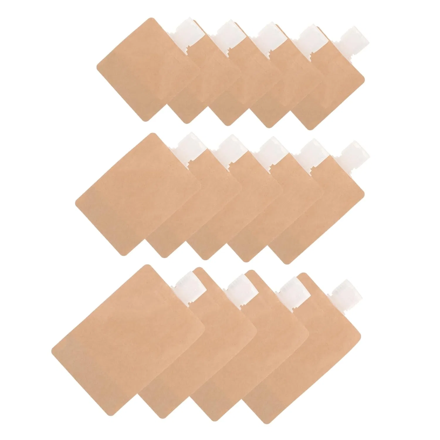 Набор дорожных флаконов для лосьона PartyKindom, 15 шт, 30-100 мл, Light Brown