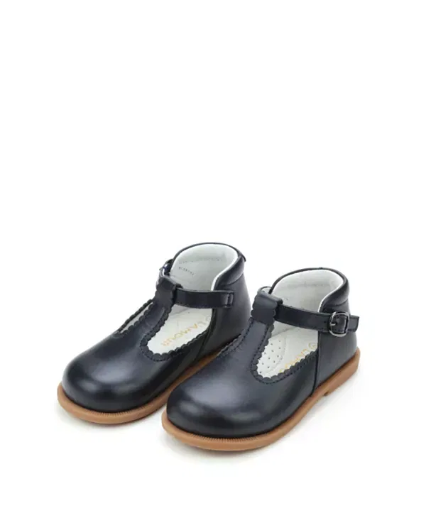 Детские балетки для девочек с застежкой-липучкой Louise L'Amour Shoes, темно-синий