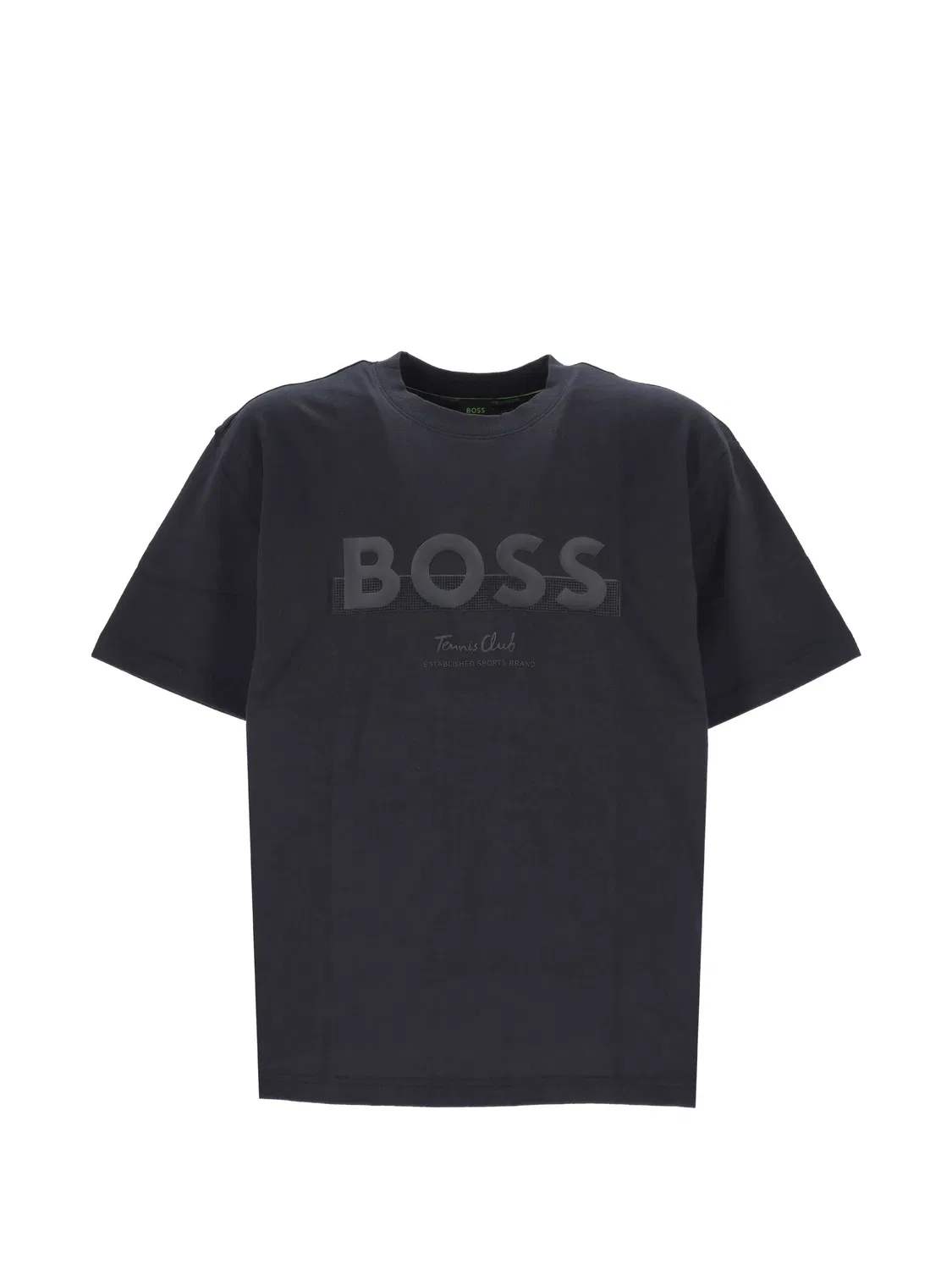 Футболка хлопковая черная BOSS, черный
