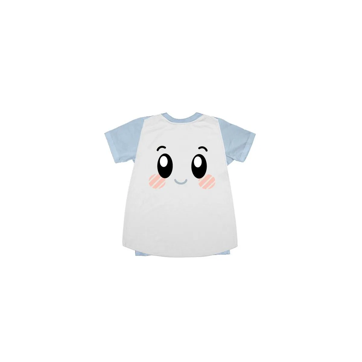 Детская футболка с принтом LankyBox Group Shot Youth Light Blue Crew Neck Short Sleeve Cosplay Tee With Ghosty Cape LankyBox, Lankybox Group Shot — фото 4