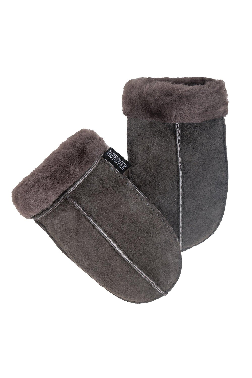

Детские варежки из овчины Nordvek, серый