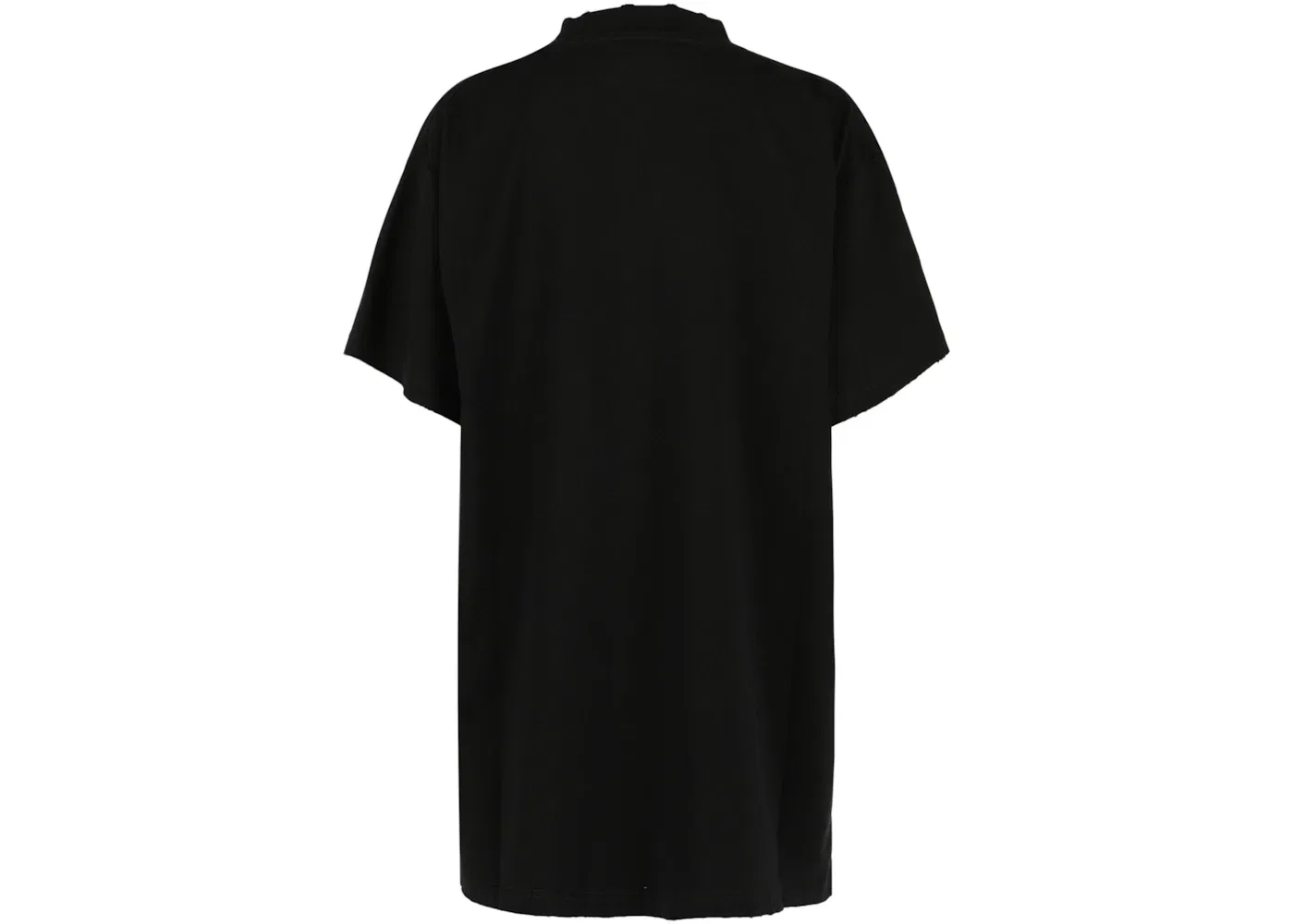 Женская футболка оверсайз без логотипа T-shirt Balenciaga, Washed Black Grey — фото 2