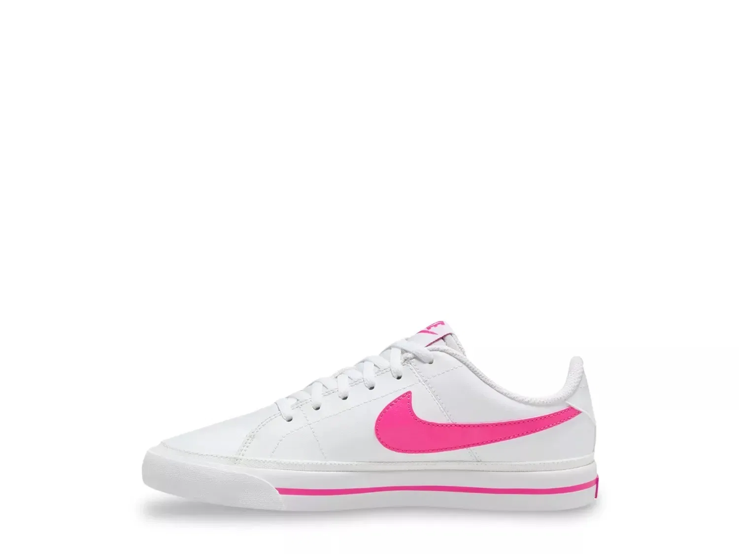 Кроссовки Nike Court Legacy Kids, белые/лазер фуксия — фото 2