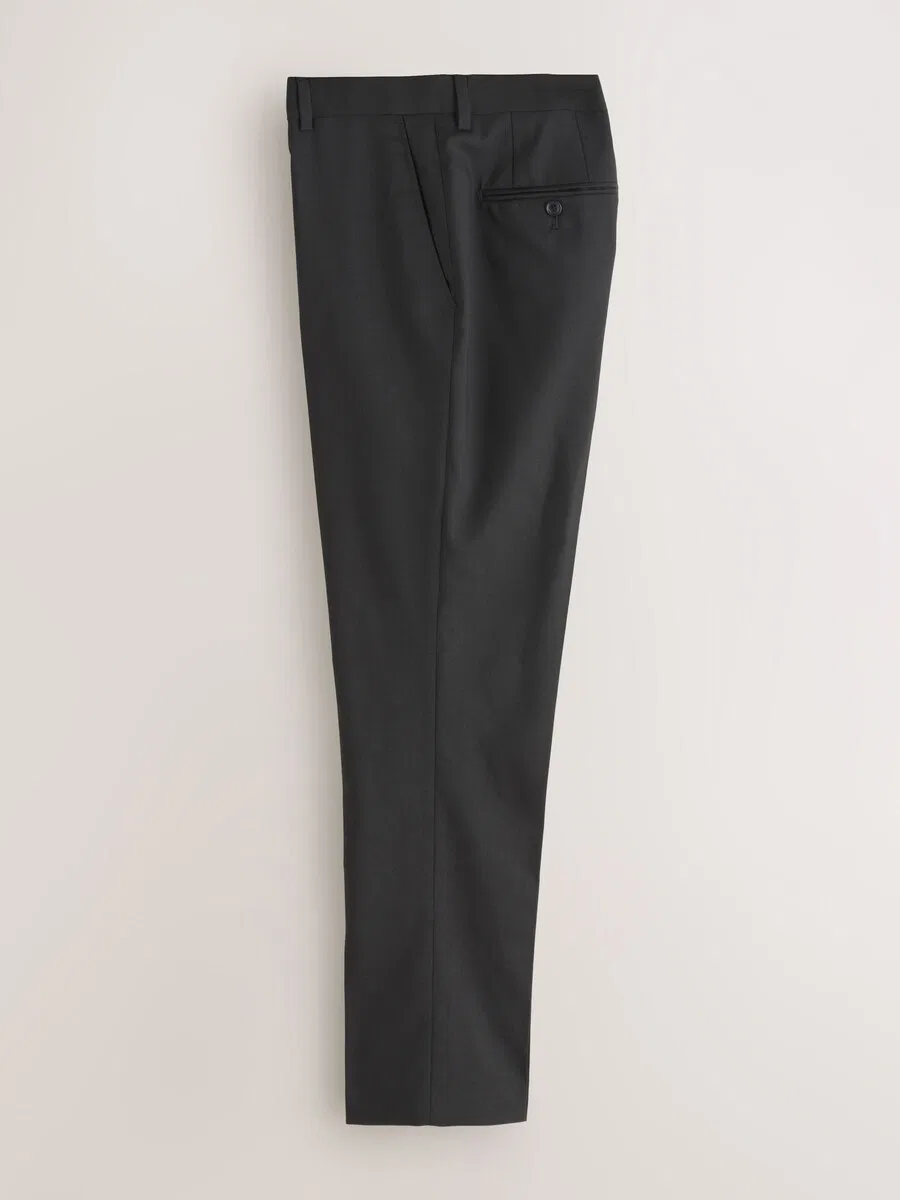Брюки Next Regular Pleated Pants 'Nova Fides' черного цвета — фото 2