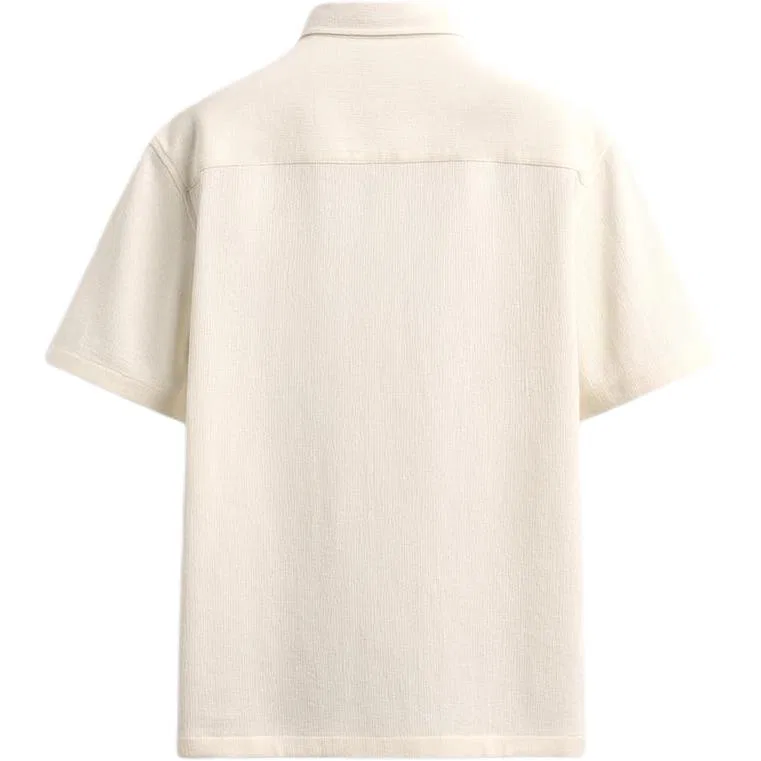 Мужская рубашка с принтом Moderate White ZARA, Raw White — фото 3