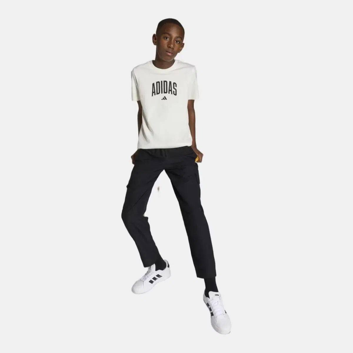 Детская футболка с принтом Colleg adidas, Blanco — фото 3