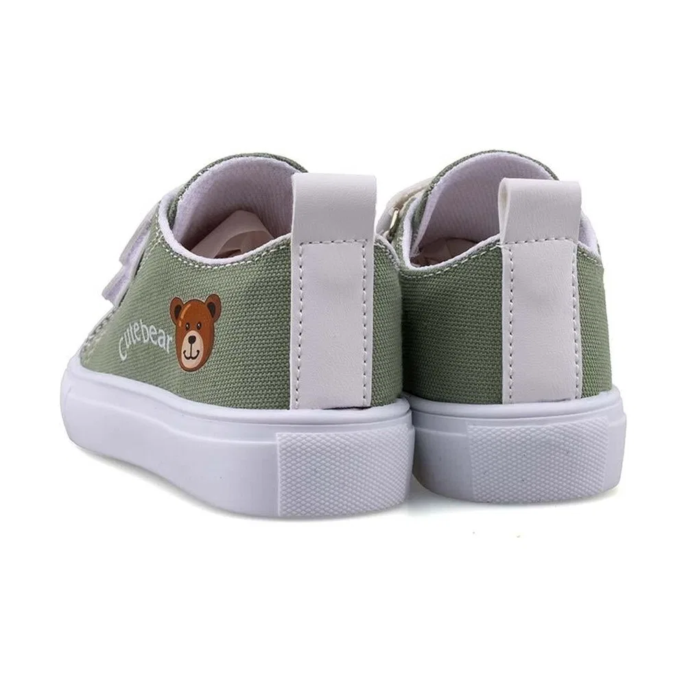 Детские кеды для девочек из текстиля, повседневные, Light Green Arega — фото 3