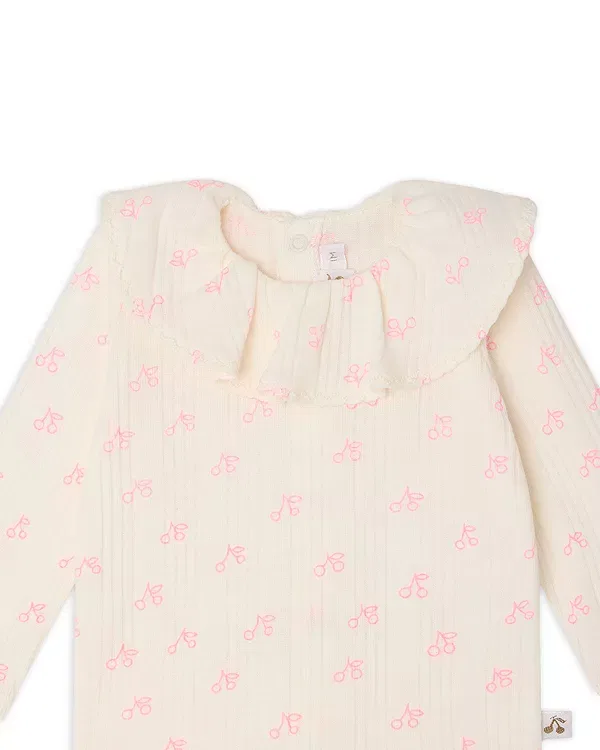 Детский комплект с принтом Jelsia Top & Pants Set Bonpoint, Imp Rose Fluo — фото 3