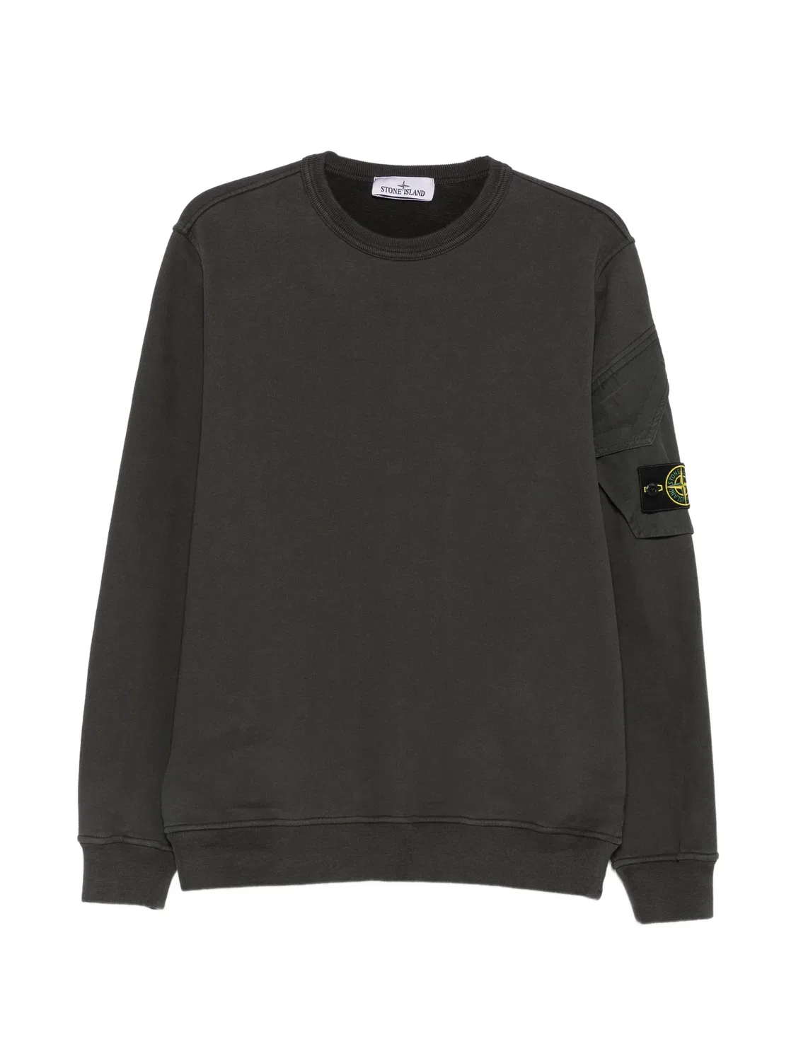 Stone Island Свитшот хлопковый серый