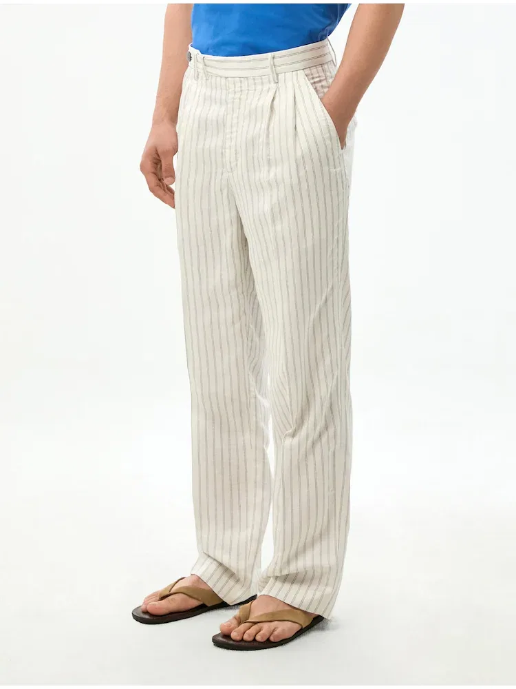 Брюки свободного кроя TOMMY HILFIGER, White — фото 3