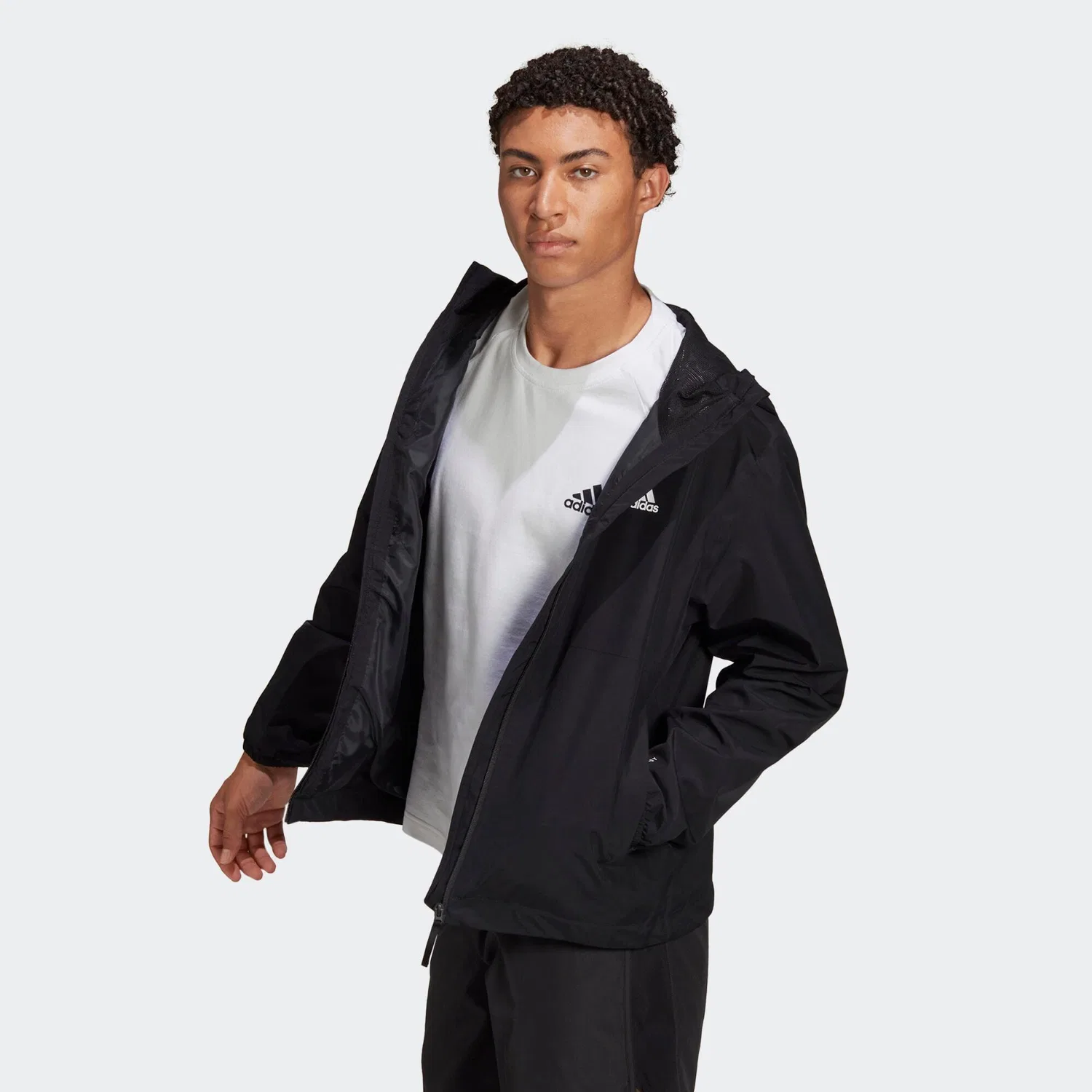 Мужская дождевая куртка RAIN.RDY Adidas, Schwarz — фото 4